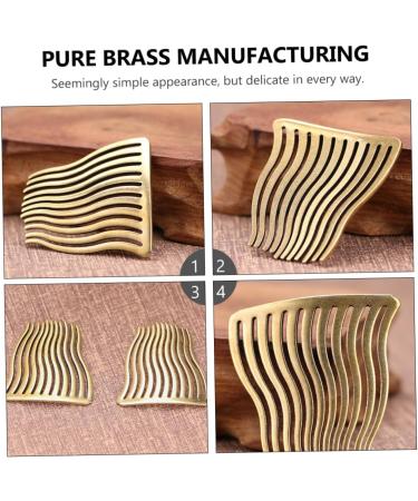 Beavorty 1pc Hairpin Handmade Hair Clip Hair Clip Decor Bridal Headdress Handmade Ornaments Wedding Hair Clip Exquisite Hairdress Decorative Hair Combs Hair Barrettes Banquet Brass Antique - Buy Online on GoSupps.com