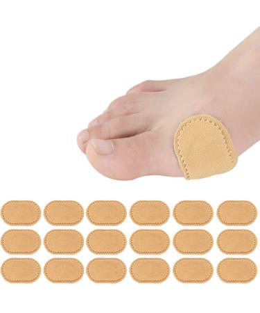18 Pieces Toe Cushions Pad Fabric Toe Bunion Protector Pads Corn Cushions Bunion Relief Pads for Reduce Rubbing Callus Friction Etc Adhesive Pads Sticky
