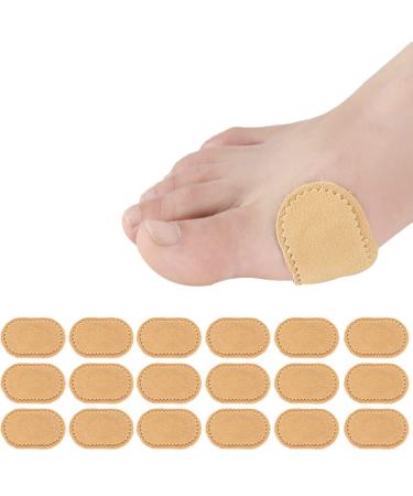 18 Pieces Toe Cushions Pad Fabric Toe Bunion Protector Pads Corn Cushions Bunion Relief Pads for Reduce Rubbing Callus Friction Etc Adhesive Pads Sticky