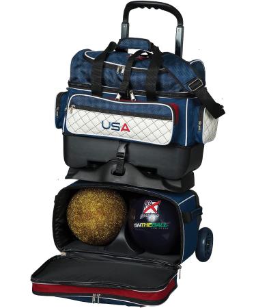 Strikeforce Royal Flush 4-Ball Roller Bowling Bag - USA One Size - Buy Online on GoSupps.com