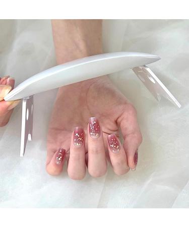 Semi Cured Gel Nail Wraps 22 Pcs Gel Nail Polish Strips for Salon-Quality Manicure Set Nail Wraps Soft Self-Adhesive Gel Nail Stickers (UV/LED Lamp Required) (Rosy Cheek) - Buy Online on GoSupps.com