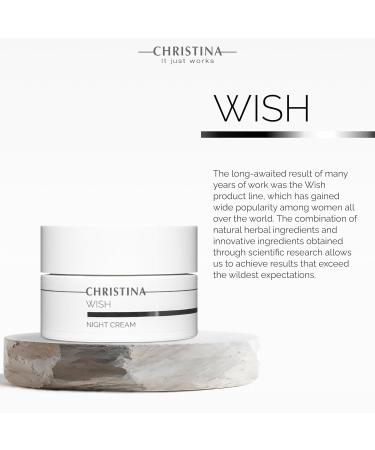 CHRISTINA Wish Night Cream 50ml for Normal & Dry Skin Luxury Hydration for Glowing Skin - Buy Online on GoSupps.com