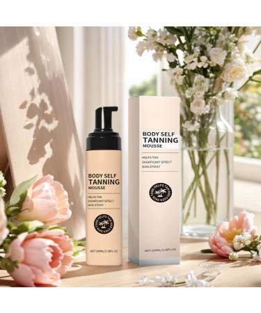 Self-Tanning Mousse | 100ml Moisturizing Self-Tanning Mousse for Skin - Tanning Mousse For Women and Men Outdoors Holidays Beach Wedding Evening Date - Buy Online on GoSupps.com