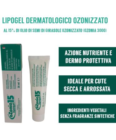 INNOVARES Ozonia 15 Dermatological Ozone Lipogel - Skin Protective Action Soothing and Moisturizing Cream - Dry Sensitive Hyperactive Skin - 35 ml - Buy Online on GoSupps.com