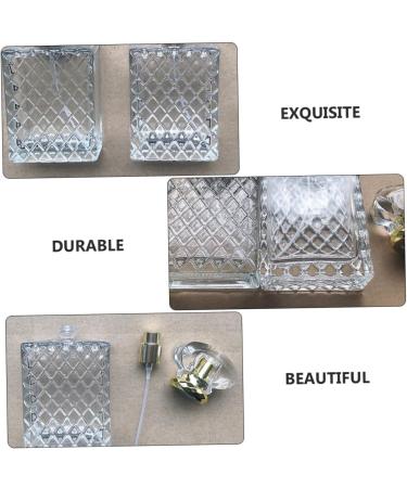 DOITOOL Perfume Bottle Empty Perfume Spray Perfume Cosmetic Container Perfume Spray Liquid Bottle Perfume Container Small Spray Bottle Mini Perfume Square Glass Bottle Pump Casing Travel - Buy Online on GoSupps.com