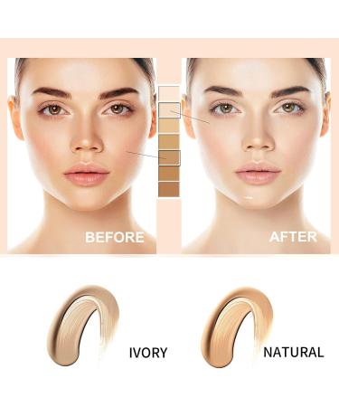 Skin tone adjustment CC cream SPF50 CC cream face sunscreen and foundation Concealer brightens skin tone moisturizer Self-adjusting CC cream for mature skin Natural - Buy Online on GoSupps.com