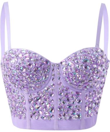 Shop Glitzer Top Women's Party Crop Tops | Sparkle Tank Trendy Vest Sexy Streetwear Camisole | International Shipping Available - Buy Online on GoSupps.com