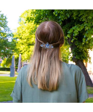 6 Pack Fancy Floral Butterfly Jeweled Hair Clips for Women and Girls - Buy Online on GoSupps.com