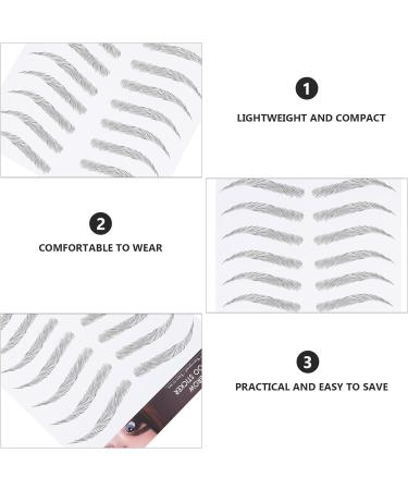 PRETYZOOM 12 feuilles Autocollants Sourcils Imitation Cheveux Naturels Maquillage Sourcils Facile pour Femmes Kit Rehausseur Coller Instantan  - Buy Online on GoSupps.com