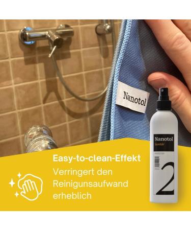 Professional Bathroom Sealing Set - Nano Protection for Shower Cubes Ceramics & Tiles | Cleaner Protector & Microfiber Cloth | Covers 40 m  - Buy Online on GoSupps.com