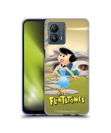 Head Case Designs Officially Licensed The Flintstones Betty Rubble Characters Soft Gel Case Compatible with Motorola Moto G53 5G