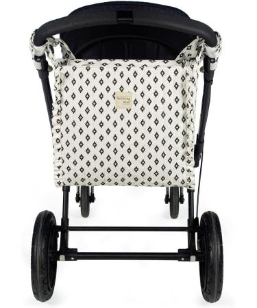 Buy Walking Mum Boho Chic Baby Changing Bag - Stylish White/Black Nappy Bag 32x32x12 cm | International Shipping Available - Buy Online on GoSupps.com