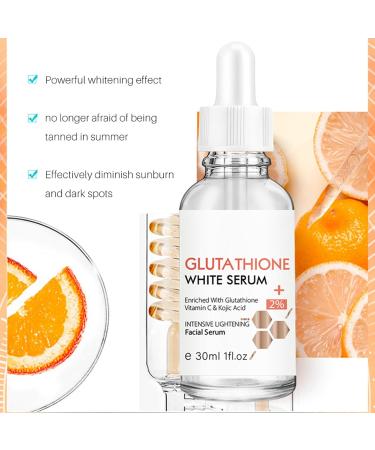 08 Glutathione Whitening Serum 30ml AntiAging Facial Serum Moisturizing Skin Brightening Serum Glutathione White Serum Face Dark Spots Remover Skin Lightening Serum - Buy Online on GoSupps.com