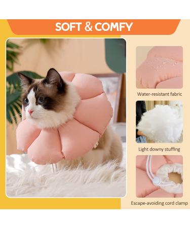 Avont Cat Cone Collar Soft Adjustable Pet Recovery Collar for Cats Kittens Puppies After Surgery Elizabethan Neck Cone of Shame Alternative to Prevent Licking Biting Protect Wounds -Pink (S) Pink Small - Buy Online on GoSupps.com