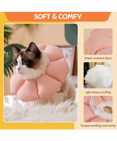 Avont Rewrise Adjustable Soft Cat Collar - Leak Protection for Small Dogs After Surgery - Medium Pink Rose - Buy Online on GoSupps.com