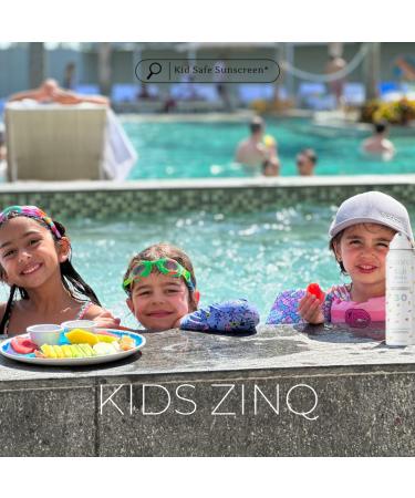 Sonrei Kids ZinQ SPF 30 Organic Mineral Sunscreen | Broad Spectrum Water-Resistant Vegan & Eco-Friendly - 6 Fl Oz - Buy Online on GoSupps.com