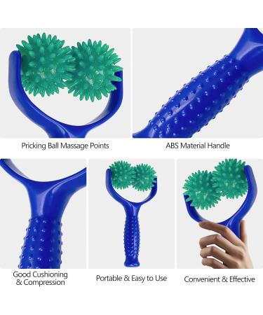 AMDZGLB Massage Balls & Roller with Handle - Self-Massage Device for Legs Back Feet & Hands | Alleviate Muscle Pain - Buy Online on GoSupps.com
