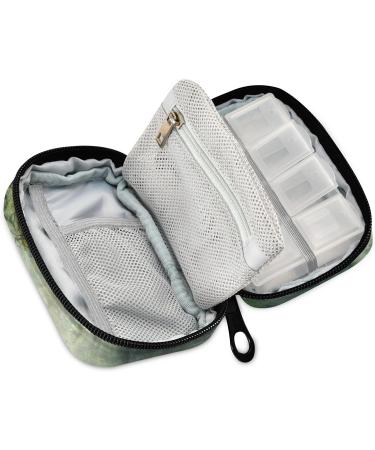 Naanle Forest Elephant Pill Box | 7-Day Travel Pill Organizer | Compact Vitamin & Supplement Case | Multi-Colored Zipper Bag - Buy Online on GoSupps.com