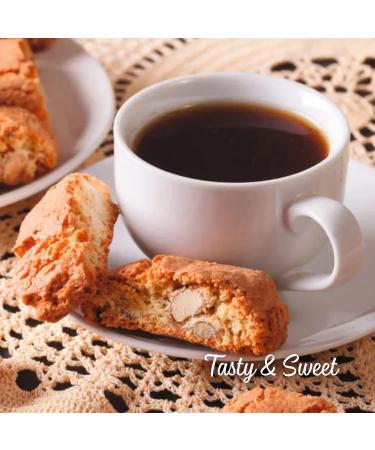 Matilde Vicenzi Cantuccini Almond Biscotti - Timeless Classic Crunchy Tuscan Pastry - Authentic Bite-Size Italian Biscuits With Real Whole Almonds For Coffee Tea Or Wine - Kosher Dairy - 7.93 oz Bag - Buy Online on GoSupps.com