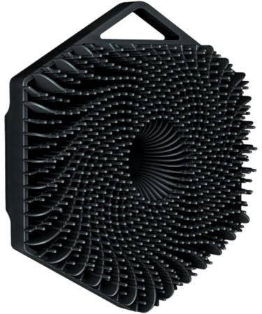 Shop Hexagonal Silicone Shampoo Brush - Skin Massage Device for Adults Kids & Pets - Black - Buy Online on GoSupps.com