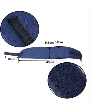 ZHIYE Adjustable Soft Neck Brace Support Collar - M Size Blue Cervical Collar for Pain Relief and Pressure Reduction - Ideal for Men, Women, and Elderly - Great for Sleeping - Buy Online on GoSupps.com