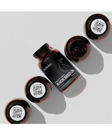 Nutriissa Organic Black Seed Oil Gummy - 4%+ Thymoquinone, Vegan Nigella Sativa, Anti-oxidant & Anti-inflammatory - 1050mg (90ct) - Buy Online on GoSupps.com