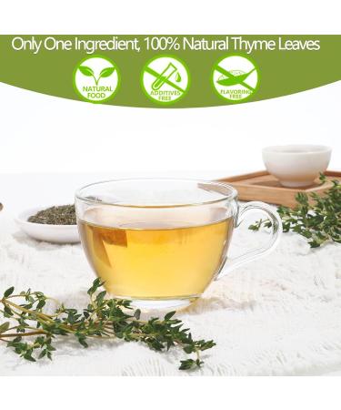  ULTHMOK Premium Thyme Leaf Tea in 100 Bags Made with 100% Pure Thyme Leaves Aids Digestion & Supports - Buy Online on GoSupps.com