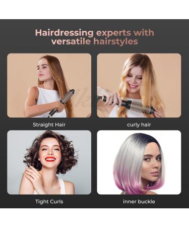 Buy Thermal Brush | 1.5" Heated Round Brush Curling Iron with Ceramic Tourmaline & PTC Heater - Detachable & Travel-Friendly - Buy Online on GoSupps.com