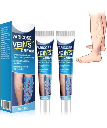 EXQST Mucopolysaccharide cream with polysulfuric acid Cream Varicose Veins Repair Cream for Legs Earthworm Varicose Veins