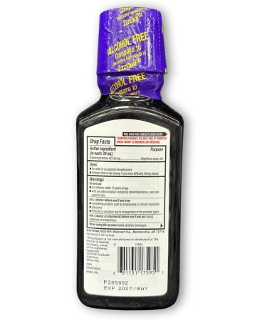 Diphenhydramine 50mg Liquid- Alcohol-Free Mixed Berry Flavor 12 fl oz (Pack of 1) Boxed by Fusion Shop Stotre - Buy Online on GoSupps.com