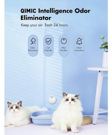 Qimic Cat Litter Deodorizer - Rechargeable Dust-Free Odor Eliminator for Litter Box, Shoe Box, and Kitchen - Buy Online on GoSupps.com