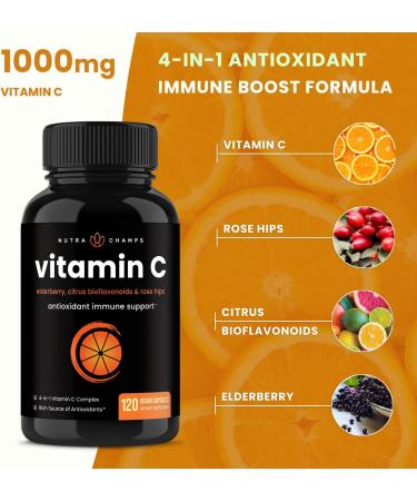 NutraChamps Biotin Gummies (2 Pack) and Vitamin C Capsules (2 Pack) 4 Pack Bundle - Buy Online on GoSupps.com