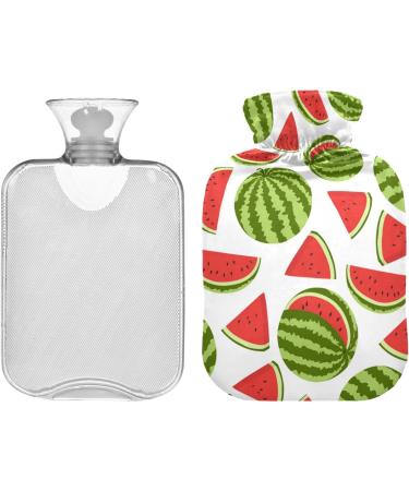 Hot Water Bottles with Watermelon Cover - 2L Pain Relief & Bed Warmer for Pregnant Women | International Shipping - Buy Online on GoSupps.com