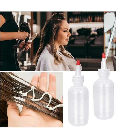 ZYFC 2-Pack 4oz/120ml Applicator Bottles - Transparent Hair Oil Squeeze Bottles for Art, Craft, Salon & Hair Care - Buy Online on GoSupps.com