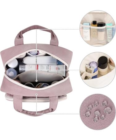 Large Dusty Rose Toiletry Bag - Travel Makeup Organizer for Women - Buy Online on GoSupps.com