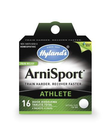 Post Workout Recovery Tablets ArniSport by Hyland's, Natural Quick Dissolving Pain Relief, 16 Count