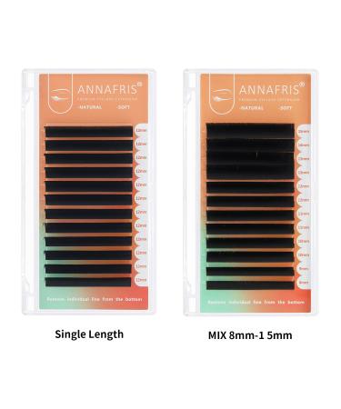 Annafris Self-Fan Individual Eyelash Extensions - 0.07 C Curl 10mm | Easy Fan Lashes for 3D-5D Volume | Premium Quality Eyelashes - Buy Online on GoSupps.com