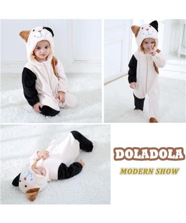 Doladola Unisex Baby Onesie Beige Cat | Toddler Hooded Romper Outfit 12-18 Months - Buy Online on GoSupps.com