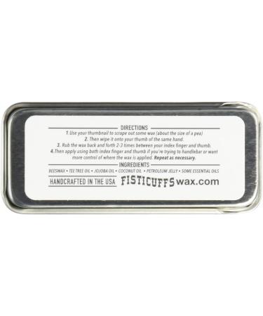 Fisticuffs Mustache Wax 15g Tin - Strong Hold and All-Natural Ingredients - Buy Online on GoSupps.com