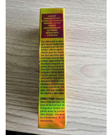 Men s Massage Cream for Enhanced Performance - Longer Thicker Stronger | 50g Yellow | International Shipping Available - Buy Online on GoSupps.com