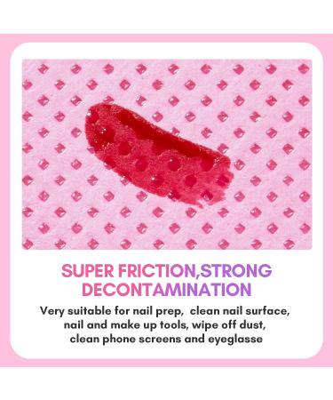 Makartt Lint Free Nail Wipes - 1000PCS Nail Polish Remover Pads & Eyelash Extension Glue Wipes - Super Absorbent Non-Woven Dry Wipes for Gel Nails & Nail Prep - Pink - Buy Online on GoSupps.com