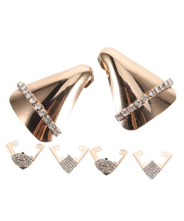 3 Pairs High Heels to The Cowboy Boots Pointed Toe Heel Shoes Shoe Accessories Shoe Cover Boot Toe Shoe Metal Repair Suite
