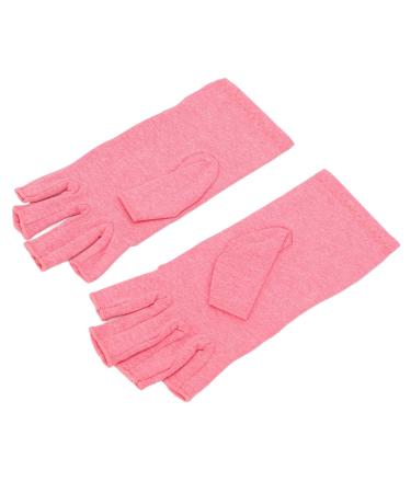 Arthritis Compression Gloves, Warm Compression Gloves Fingerless Soft Cotton Breathable for Carpal Tunnel for Women (M)