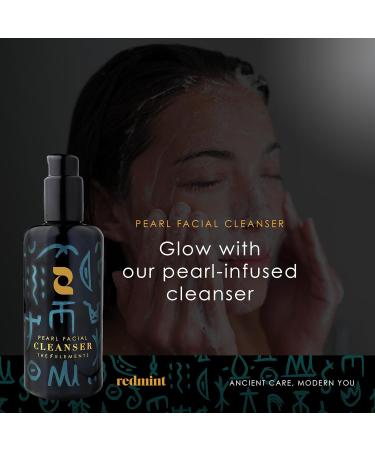 Redmint Pearl Facial Cleanser | Natural Deep Pore Hydrating Face Wash with Pearl & Goji | 200ml for Radiant Skin - Buy Online on GoSupps.com