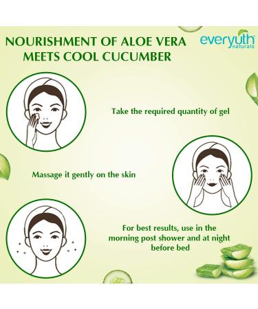 Everyuth Naturals Nourishing Aloe Vera & Cucumber Gel 100 g (Pack of 2) - Buy Online on GoSupps.com