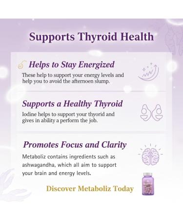 Bloat No More Thyroid Support for Women with Selenium Iodine Supplements Supports Focus and Clarity - Vegetarian and Gluten-Free - 60 Capsules - Buy Online on GoSupps.com
