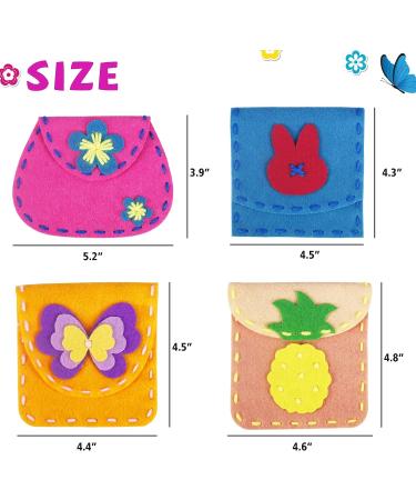 Flying Childhood Felt Crafts for Girls Sewing Kit - DIY Bags and Purses for Beginners | Arts and Crafts Projects for Kids - Christmas Gift Idea - Buy Online on GoSupps.com