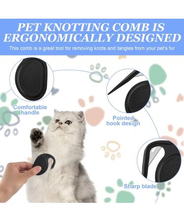 2 Pack Knot Comb Tool - Pet Knotting Comb for Cats & Dogs - Effective Hair Removal Tool for Matted Fur - Essential Pet Grooming Combs - Buy Online on GoSupps.com