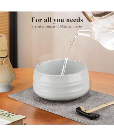 7 Piece Matcha Set Fouet Matcha Macha Tea Set with Matcha Spoon Whisk Holder Matcha Balai Shovel Strainer Matcha Kit Traditional Japanese Tea Ceremony Best Gift for Lovers Blanc pur - Buy Online on GoSupps.com