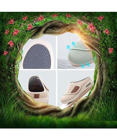 Buy Women's Diabetic Shoes - Casual Non-Slip Slippers for Arthritis & Edema | Lightweight Pressure-Free Walking Shoes for Plantar Fasciitis & Swollen Feet - Size 8.5 Dark Gray - Buy Online on GoSupps.com